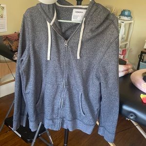 Mens grey zip up